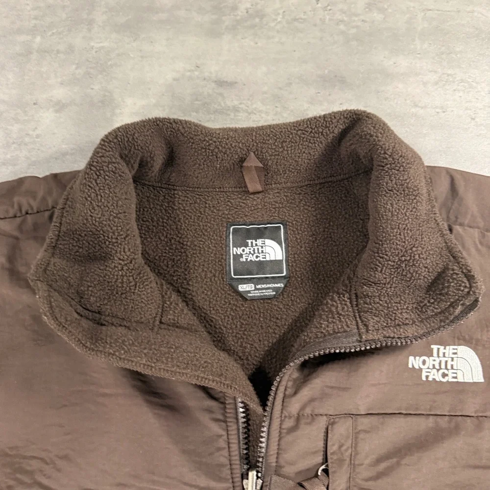 The North Face Denali Jacket Mens XL Brown Polartec Fleece Full Zip Pit Zips